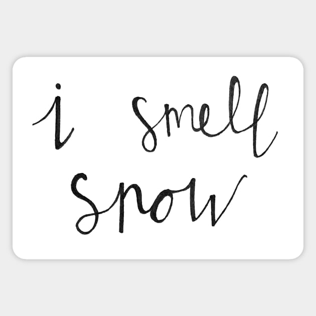 I Smell Snow Sticker by nicolecella98